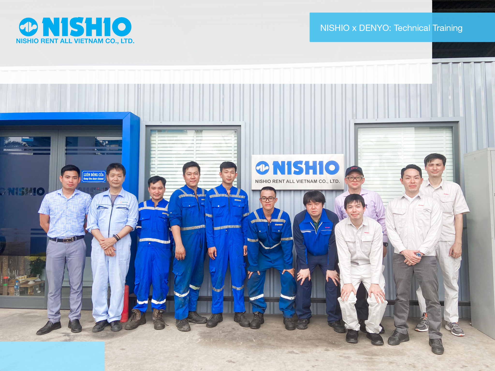 DENYO Generator Training Course 2023 at NISHIO VIETNAM｜NISHIO RENT ALL  VIETNAM CO., LTD.